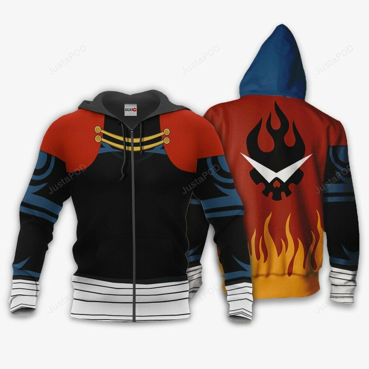 Gurren Lagann Kamina Tengen Toppa Anime 3d All Over Print Hoodie