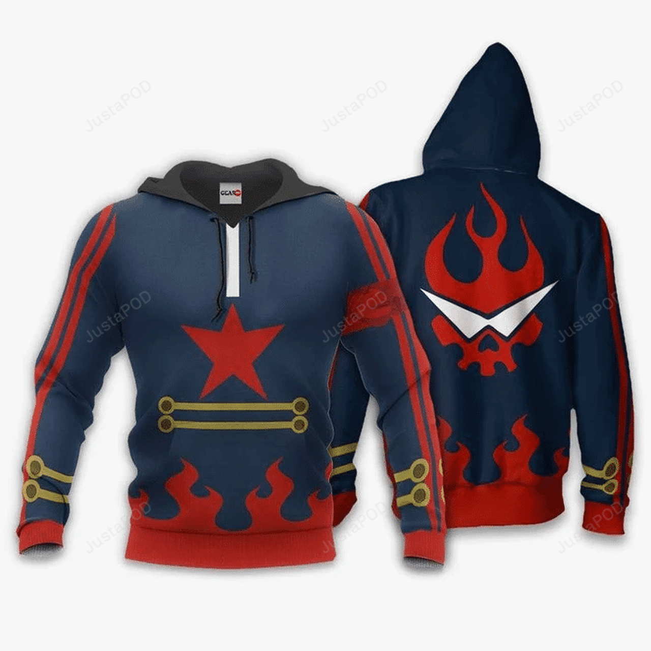 Gurren Lagann Simon Anime 3d All Over Print Hoodie