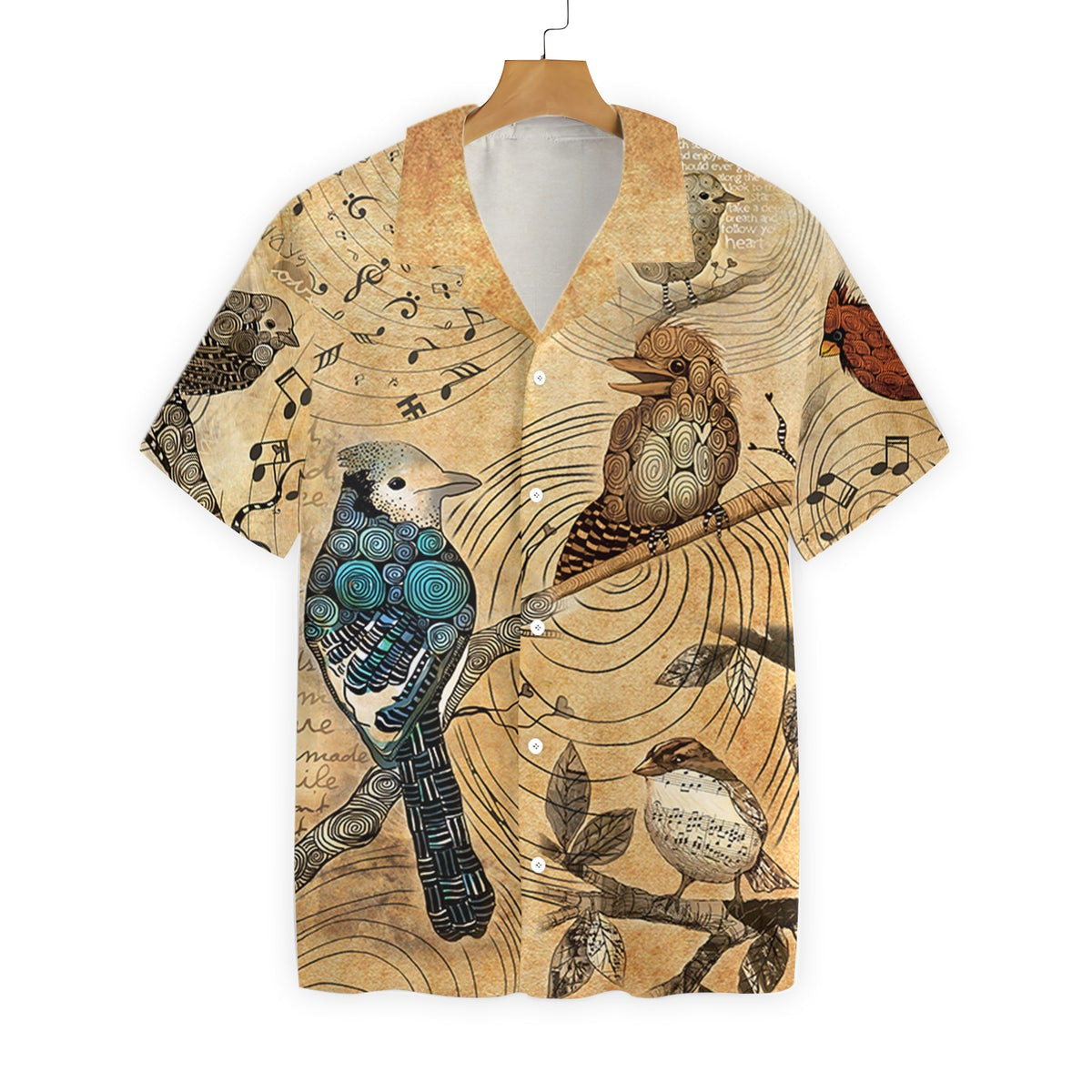 HIGH ABOVE THE TREE BIRDS Hawaiian Shirt