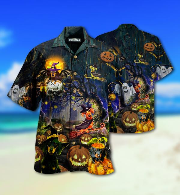 Halloween And Dogs Limited - Hawaiian Shirt - Hawaiian Shirt For Men