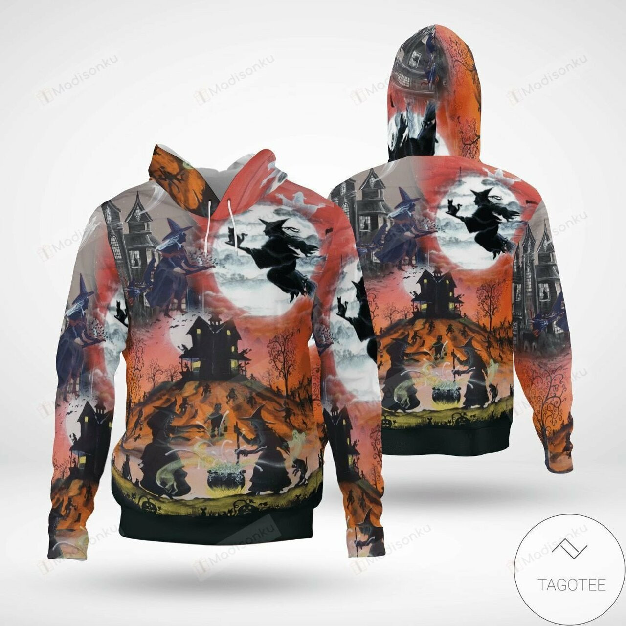 Halloween And Witches 3d All Over Print Hoodie
