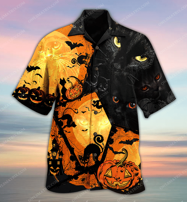 Halloween Black Cat Limited - Hawaiian Shirt Hawaiian Shirt For Men, Hawaiian Shirt For Women, Aloha Shirt