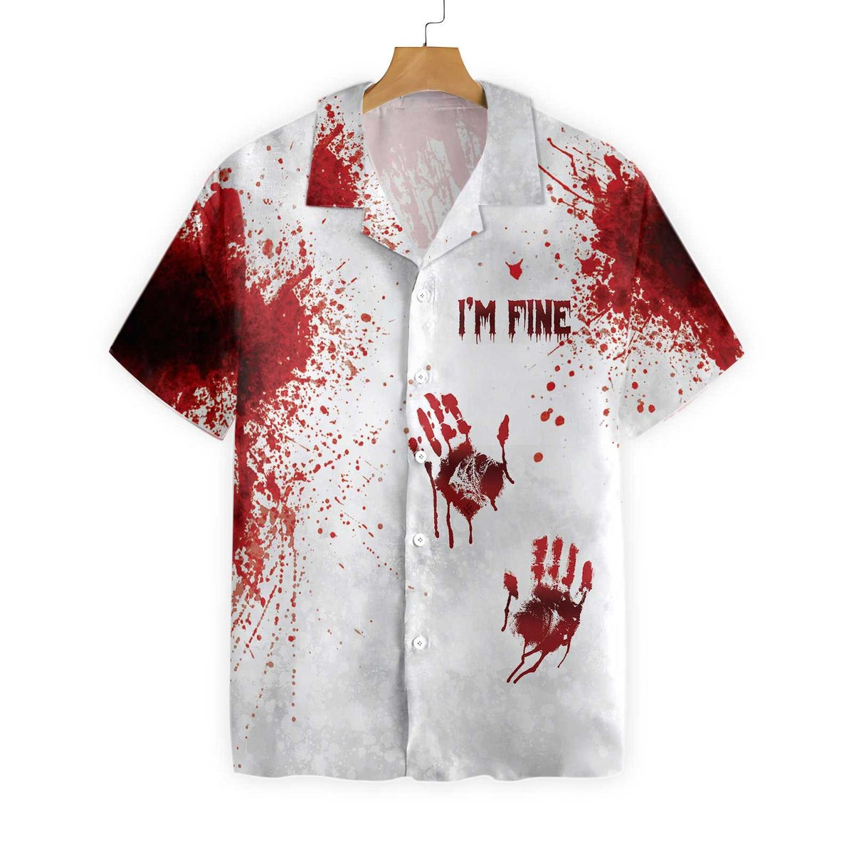 Halloween Blood Splatter Hawaiian Shirt