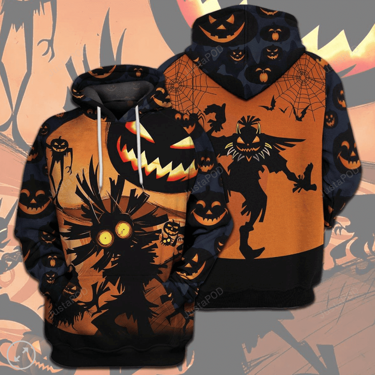 Halloween Evil Pumkin Is Coming 3d All Print Hoodie