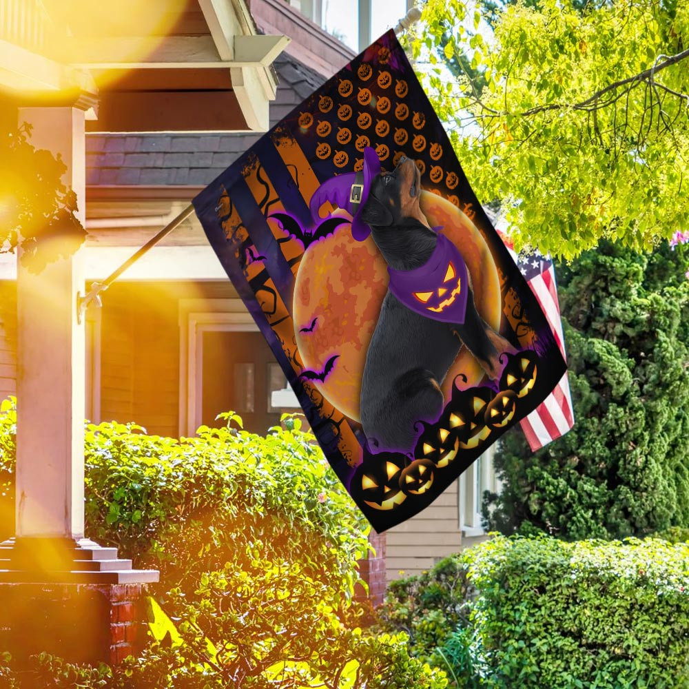 Halloween Flag Beware Of The Rottweiler Halloween Outdoor Decor Fall Yard House Decoration