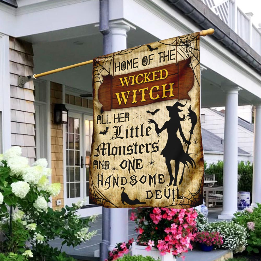 Halloween Flag Home Of The Wicked Witch Flag Halloween Decor