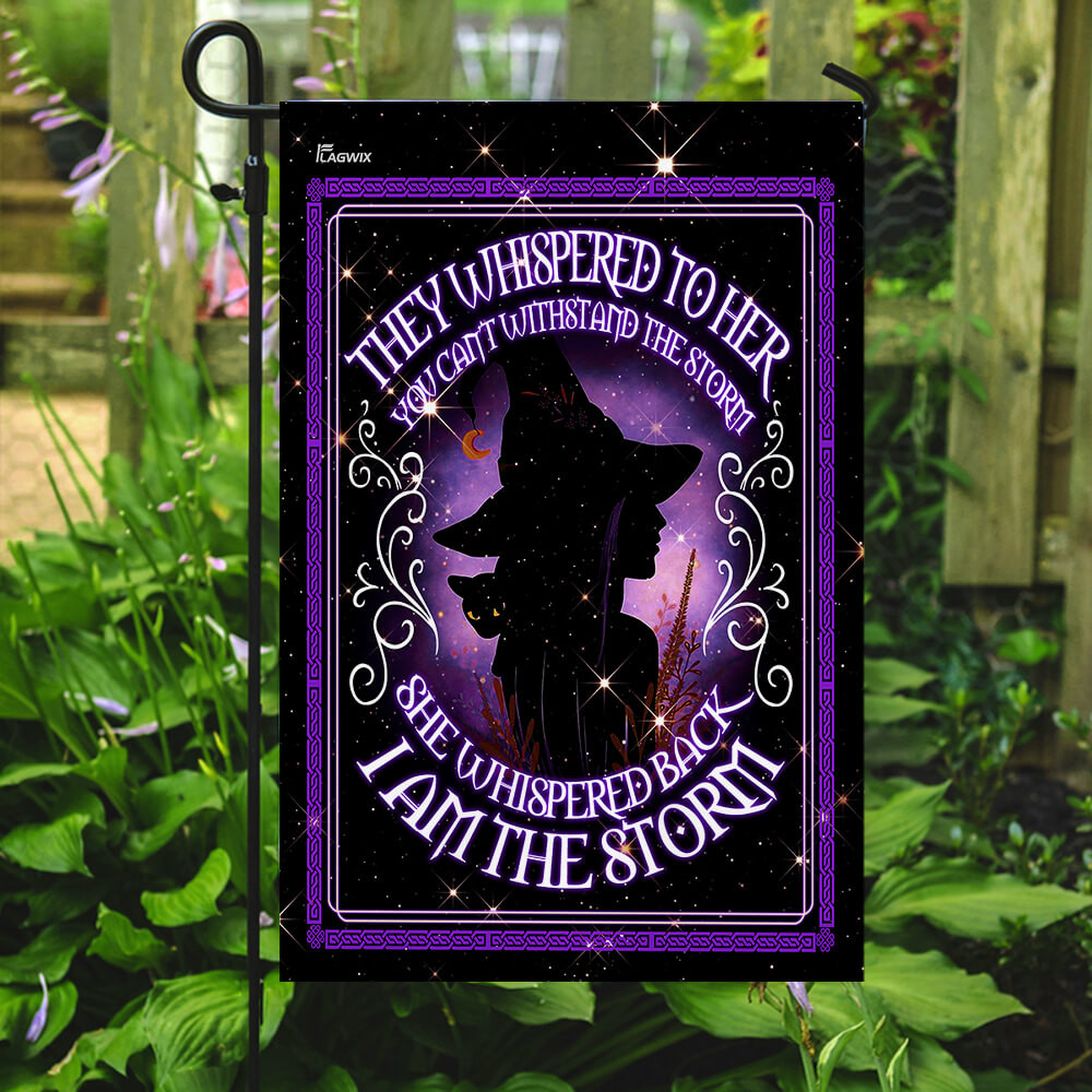 Halloween Flag I Am The Storm Witch Flag Halloween Decor