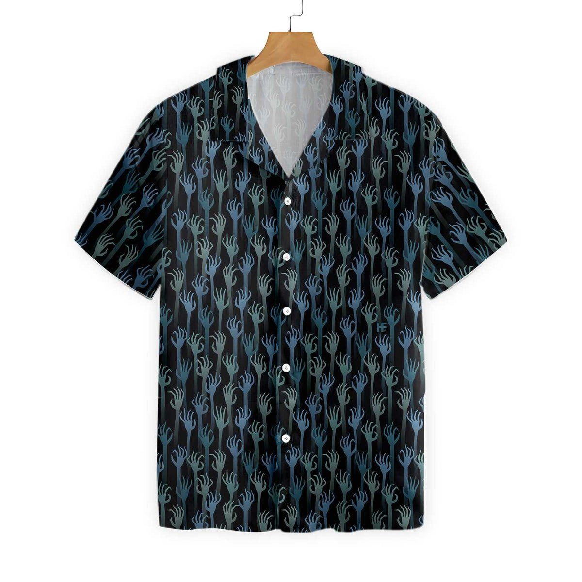 Halloween Hands Of The Dead Hawaiian Shirt