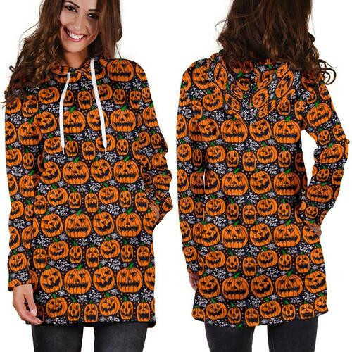 Halloween Hoodie Dress Sweater Dress Sweatshirt Dress 3d All Over Print For Women Hoodie