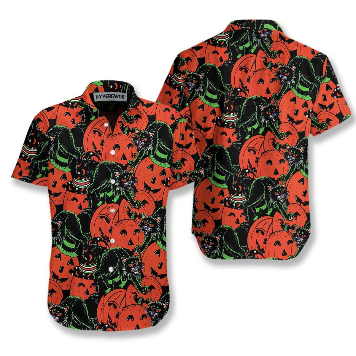 Halloween Horror Queen Cat Halloween Hawaiian Shirt Halloween Shirt For Men And Women