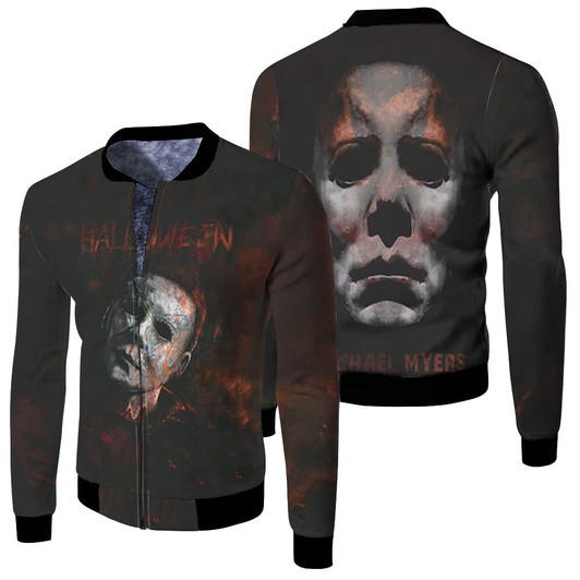 Halloween Michael Myers Fleece Bomber Jacket