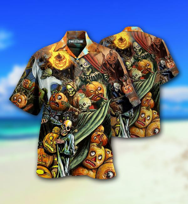 Halloween Pumpkin Scary Limited - Hawaiian Shirt - Hawaiian Shirt For Men