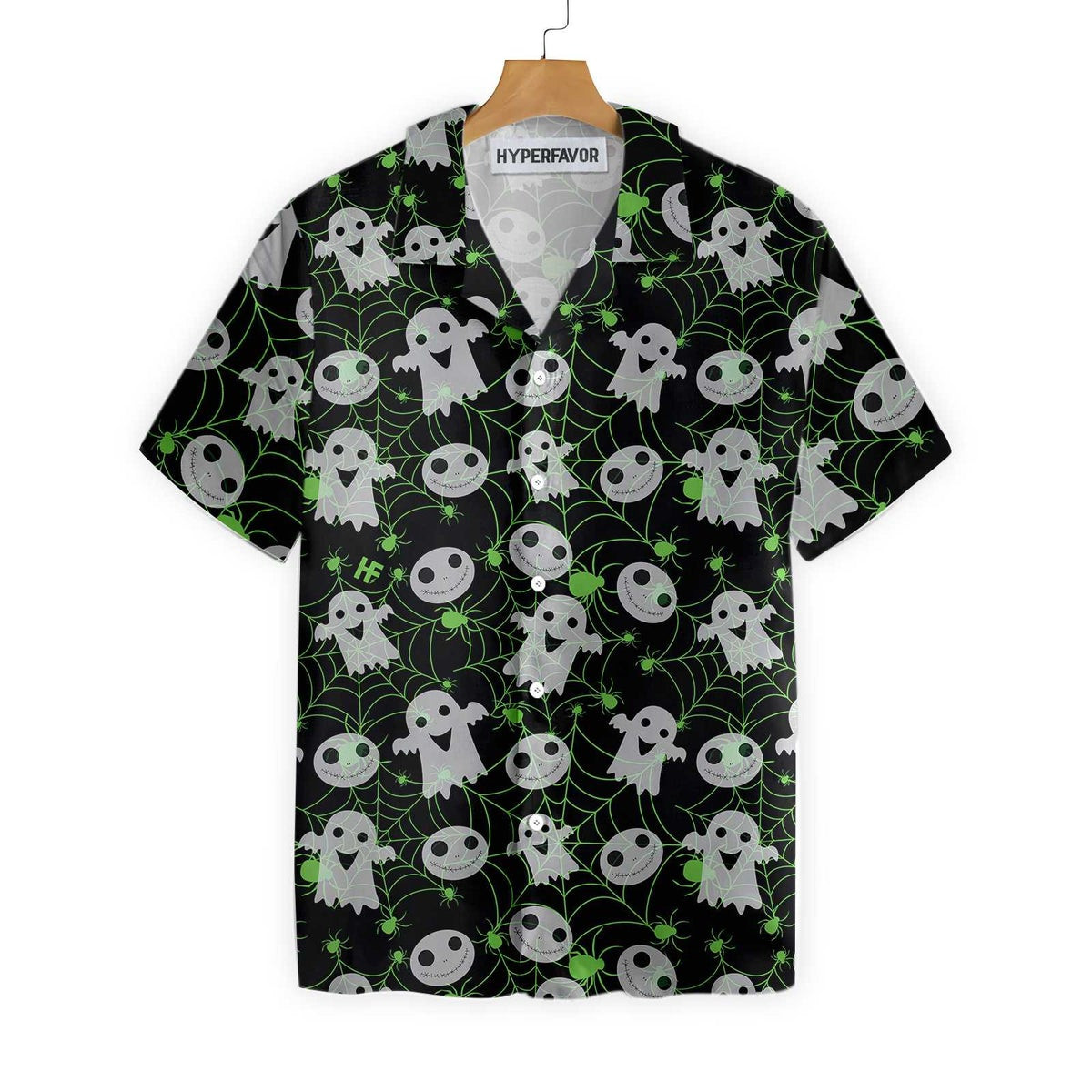 Halloween Spider Web Shirt For Men Hawaiian Shirt