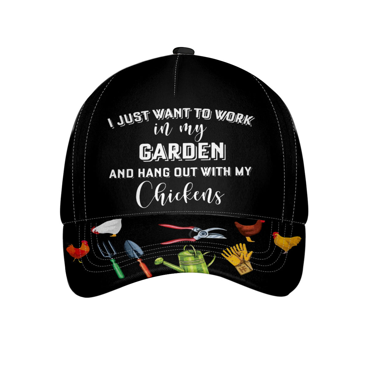 Hang Out With My Chicken Classic Cap Chicken Baseball Cap Adjustable Caps For Chicken Lover