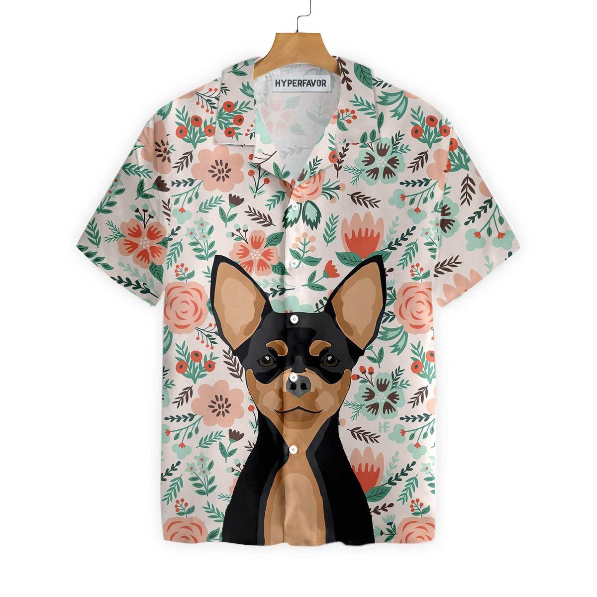 Happiness Is Chihuahua Kisses Hawaiian Shirt