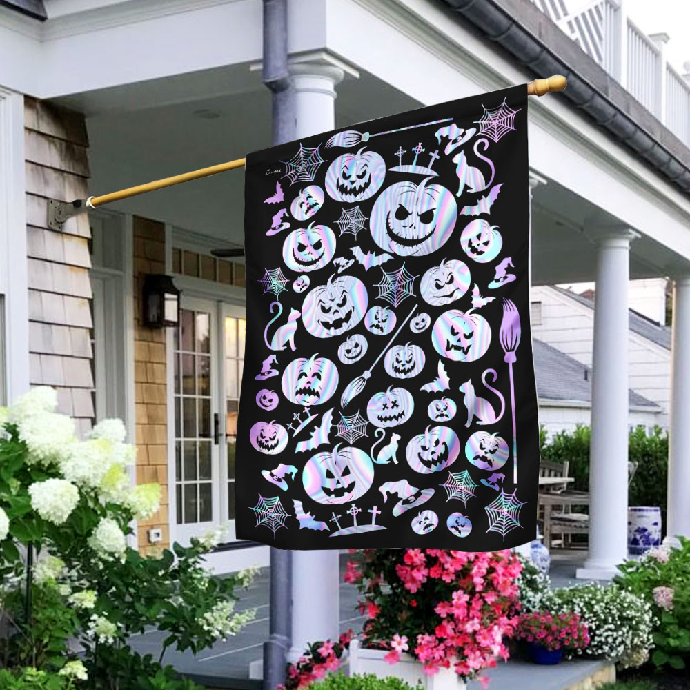 Happy Halloween Flag Halloween Outdoor Decor Fall Yard House Decoration