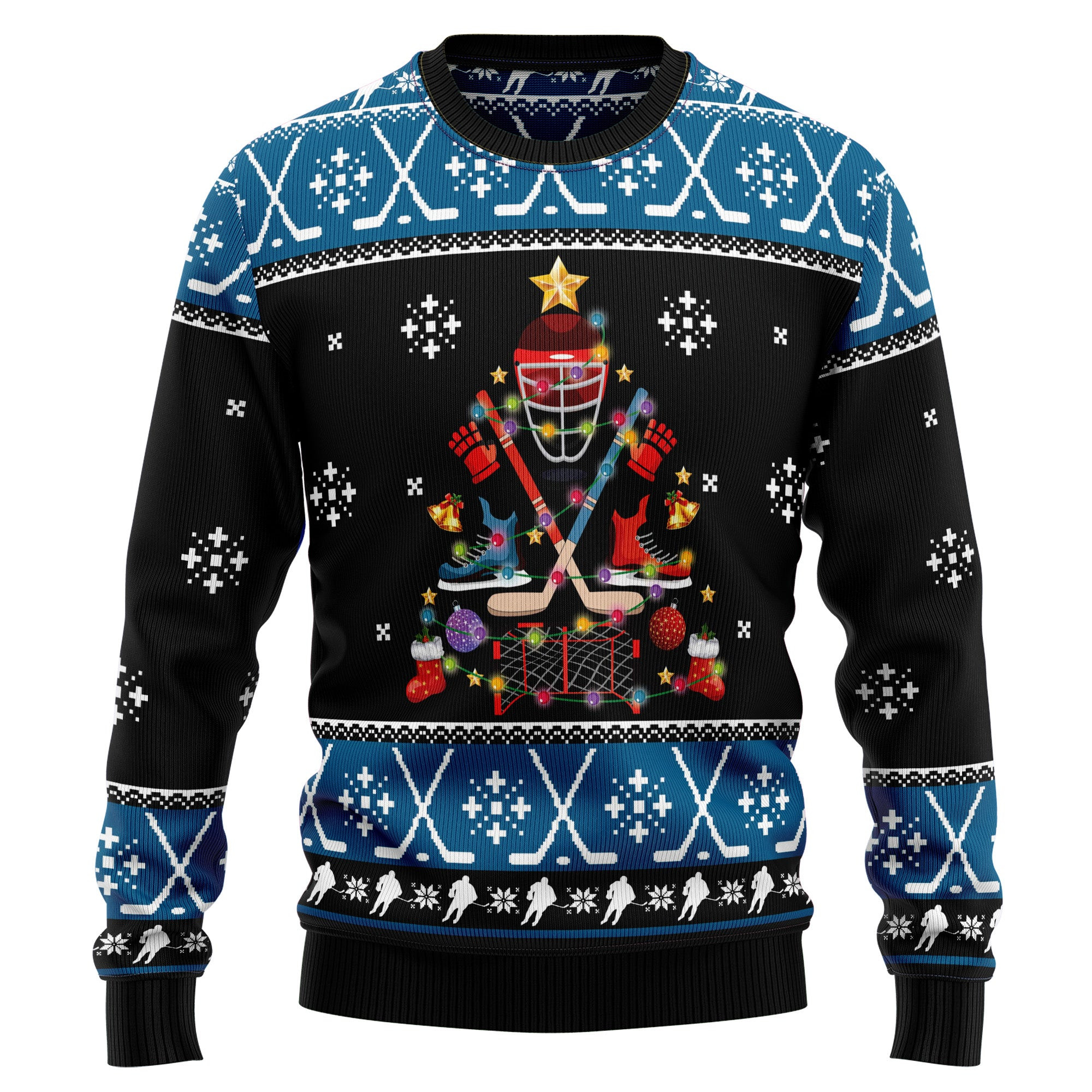 Happy Hockeyday Ugly Christmas Sweater