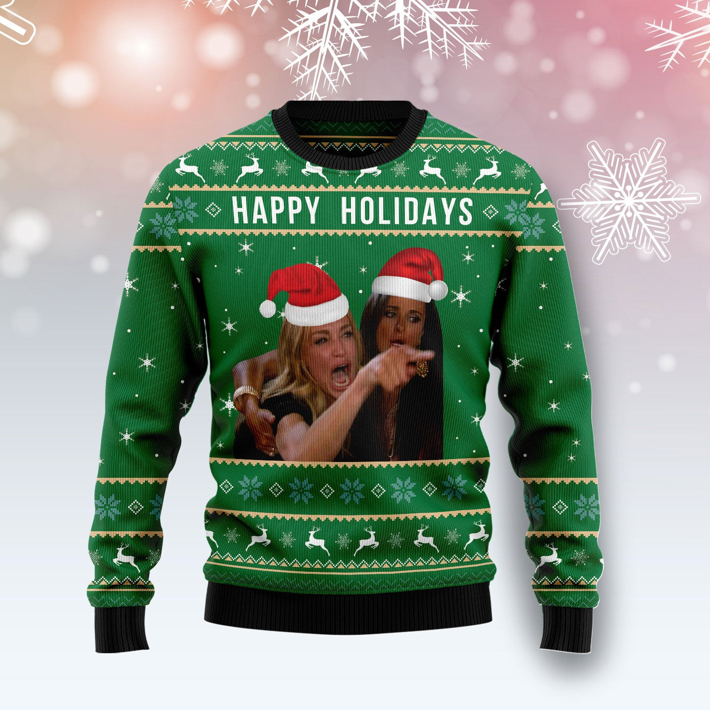 Happy Holiday Ugly Christmas Sweater