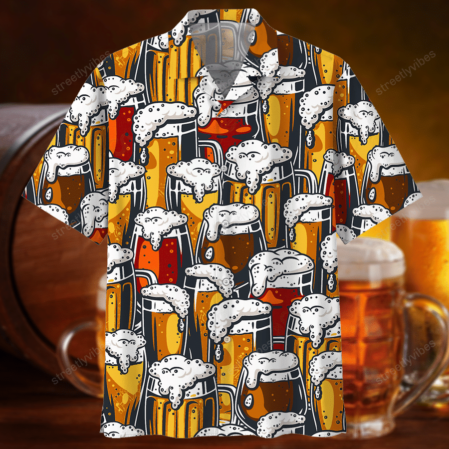 Happy Moment With Your Beer Hawaiian Shirt Hawaiian Shirt For Men