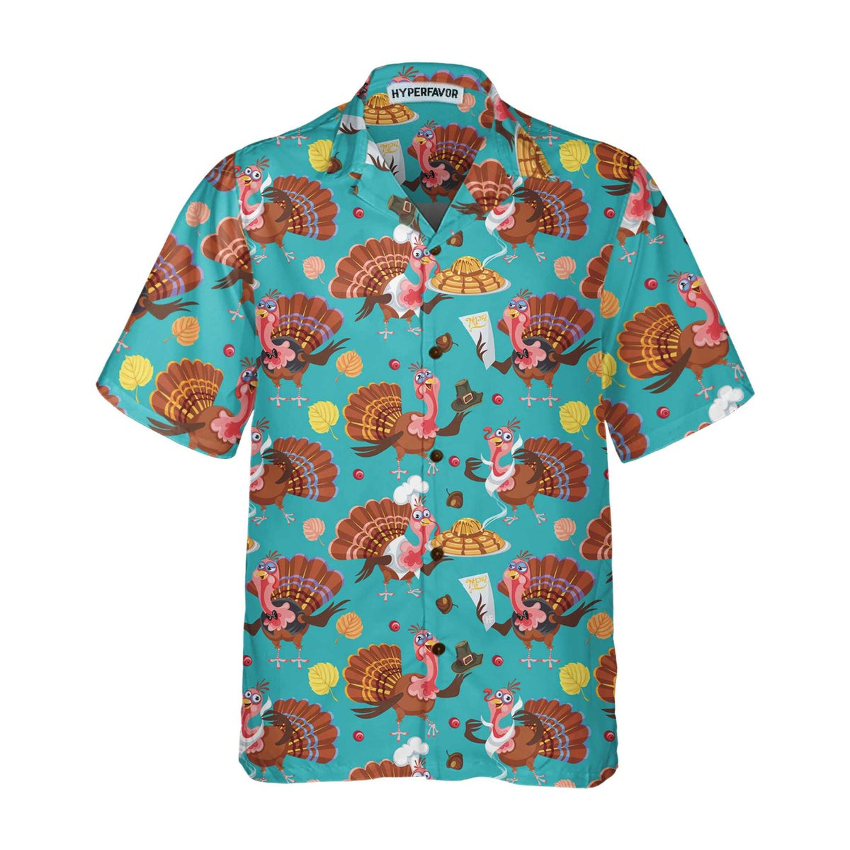 Happy Thanksgiving Turkeys Chef Thanksgiving Hawaiian Shirt Funny Turkey Shirt For Thanksgiving Day