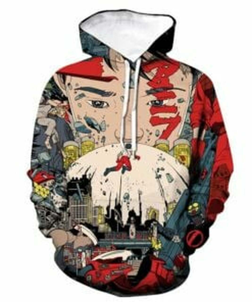 Harajuku Akira 3d All Print Hoodie