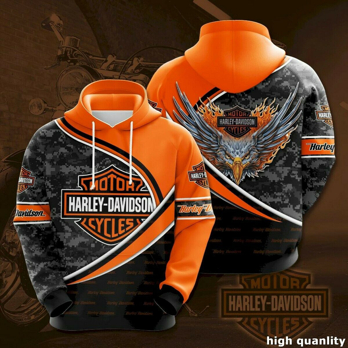 Harley Davidson 3D Hoodie