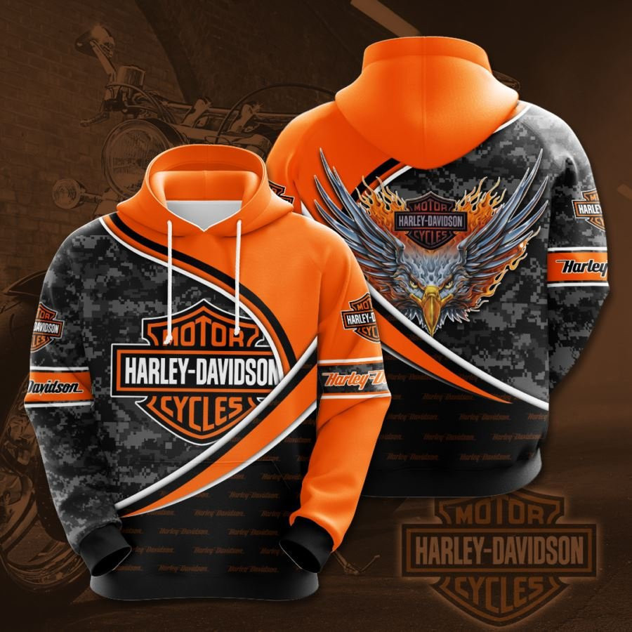 Harley Davidson No747 Custom Hoodie 3D