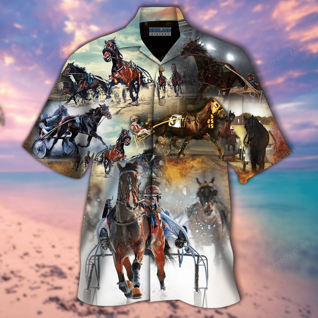 Harness Racing Keep Calm And Play On Hawaiian Shirt Hawaiian Shirt For Men