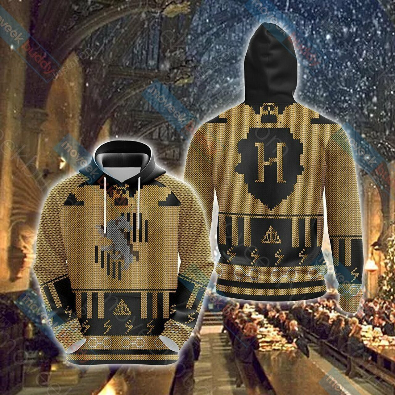 Harry Potter Loyal Like A Hufflepuff Knitting 3d All Over Printed Hoodie
