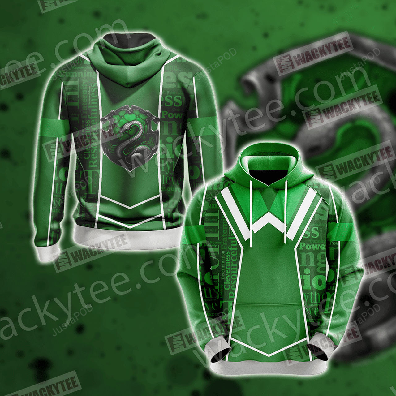 Harry Potter Slytherin House 3d All Over Printed Hoodie