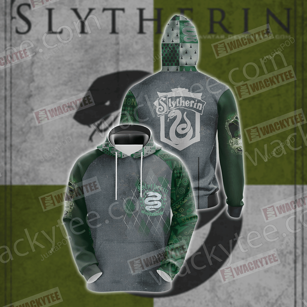 Harry Potter Slytherin House 3d All Over Printed Hoodie