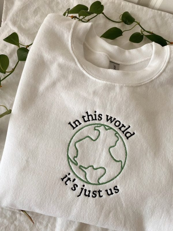 Harry Styles In This World Its Just Us Embroidered Sweater