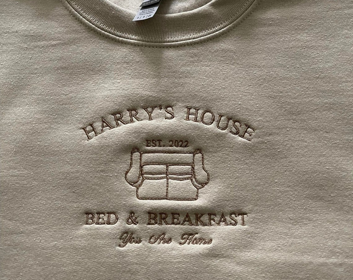 Harrys House Embroidered Crewneck Choose Your Color Crew