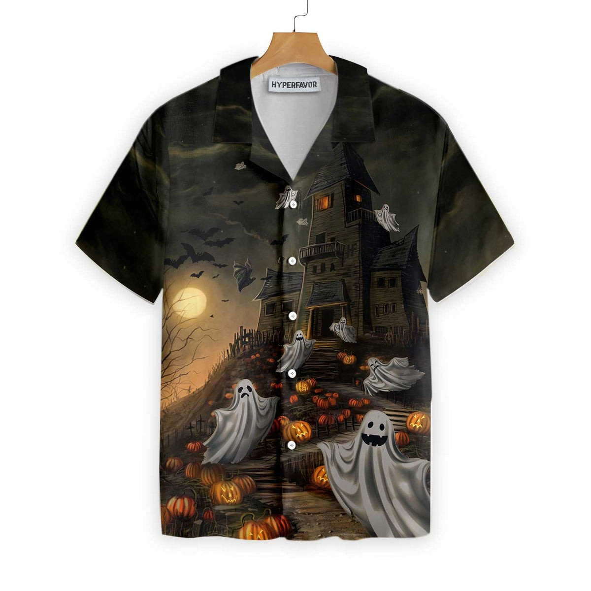 Haunted House For Ghost Halloween Hawaiian Shirt Halloween Shirt For Men And Women