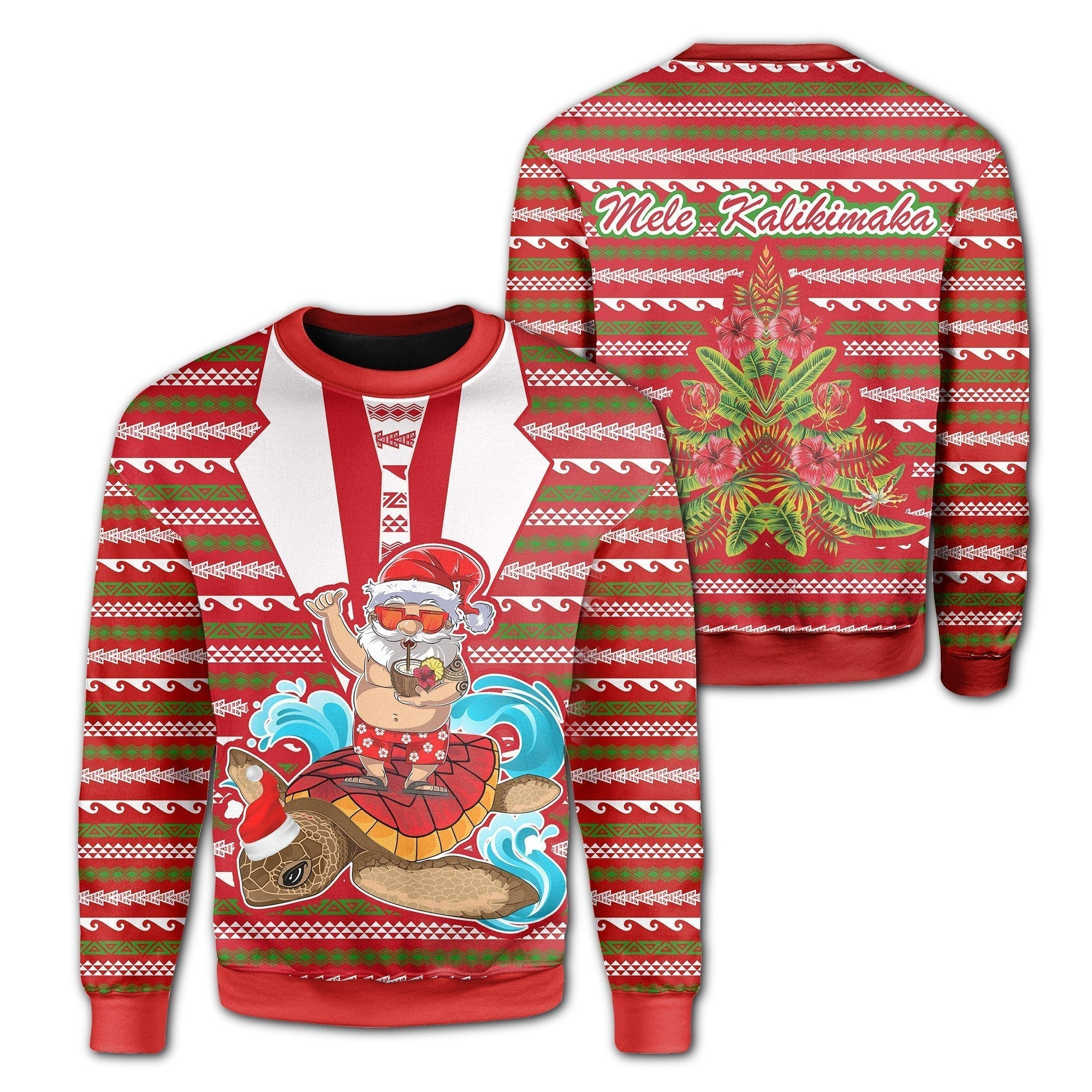 Hawaii Mele Kalikimaka Ugly Christmas Sweater Ugly Sweater For Men Women