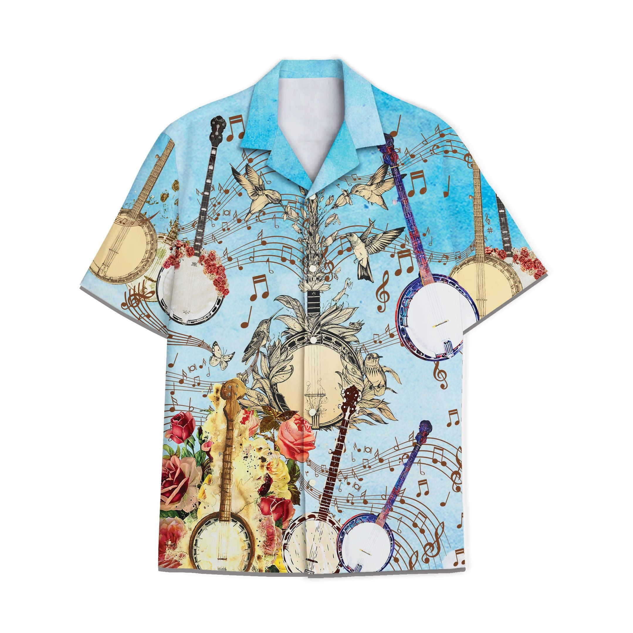 Hawaiian Shirt Banjo Hawaiian Shirt For Men