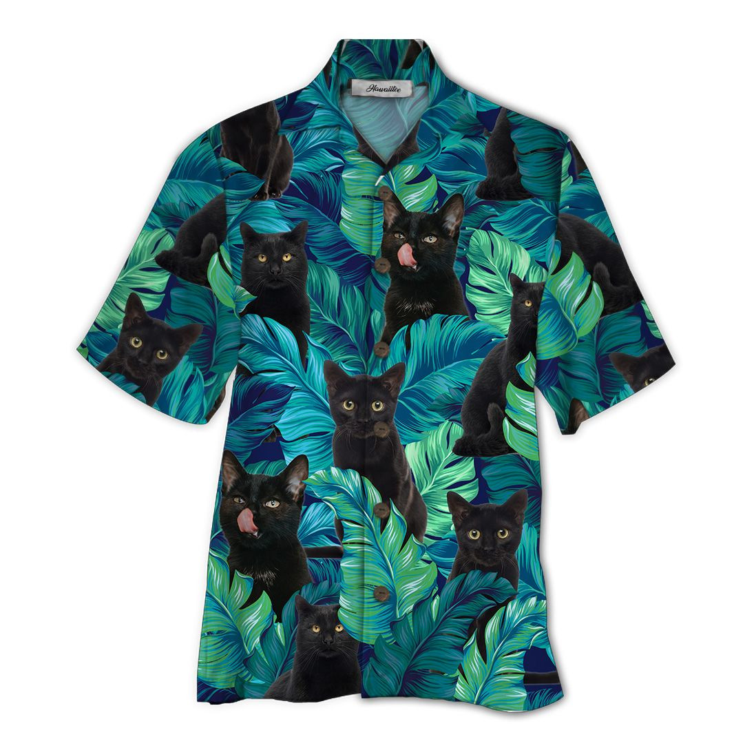 Hawaiian Shirt Black Cat Hawaiian Shirt For Men