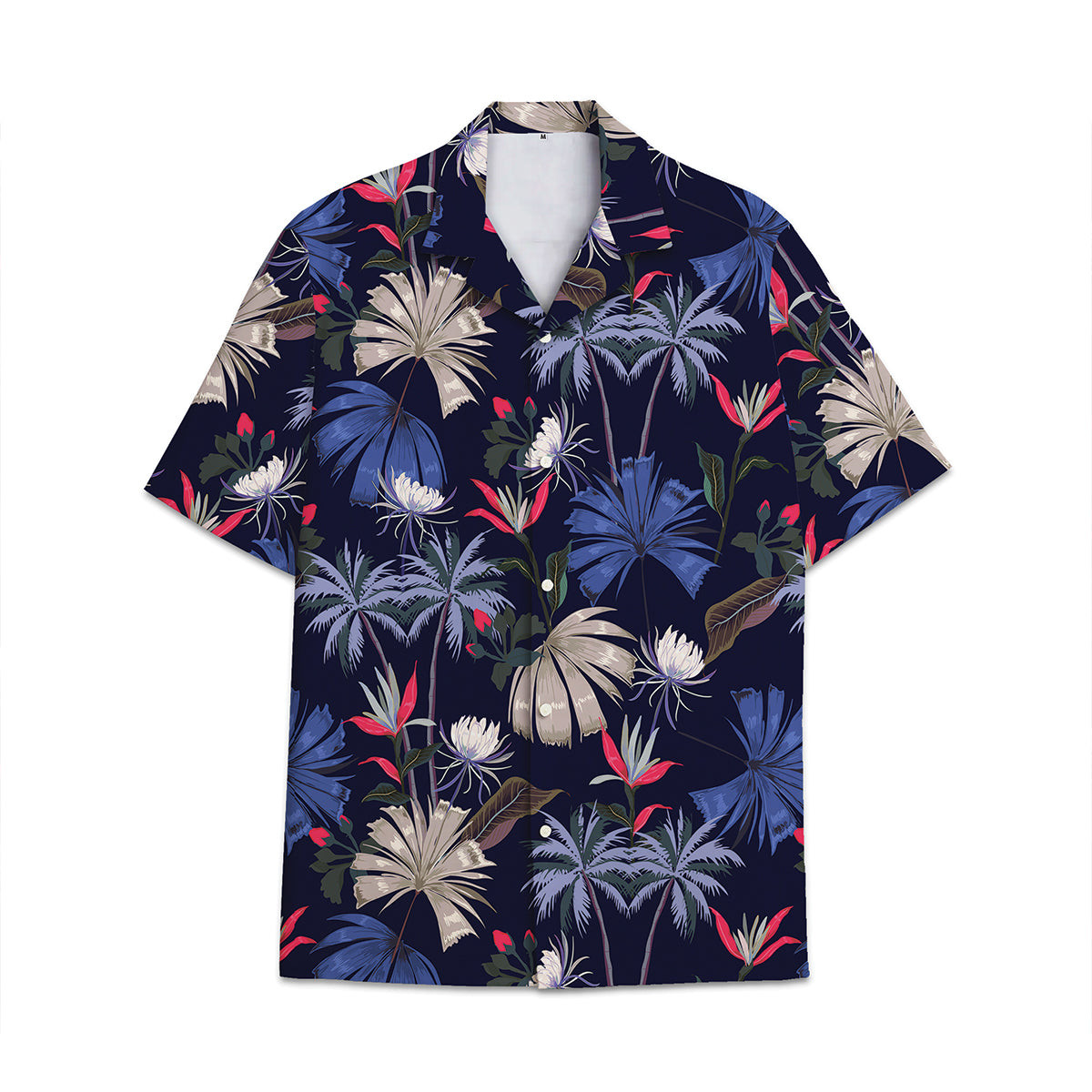 Hawaiian Shirt Coconut Leaves Cocount Tree Pattern Combination Tropical Plant