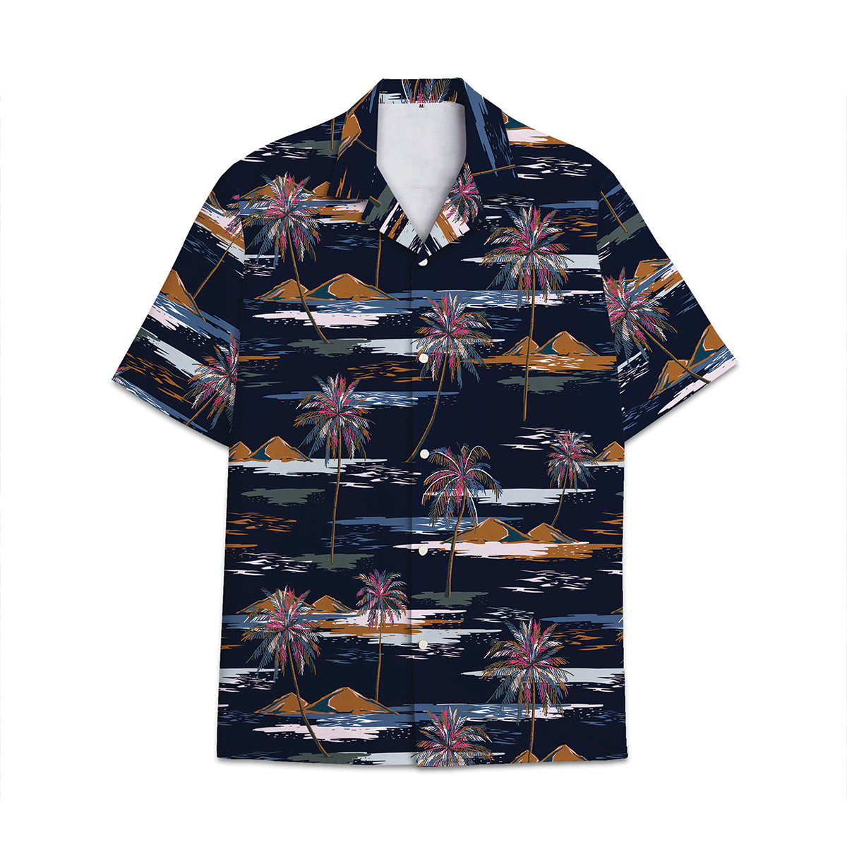 Hawaiian Shirt Coconut Leaves Cocount Tree Pattern Combination Tropical Plant