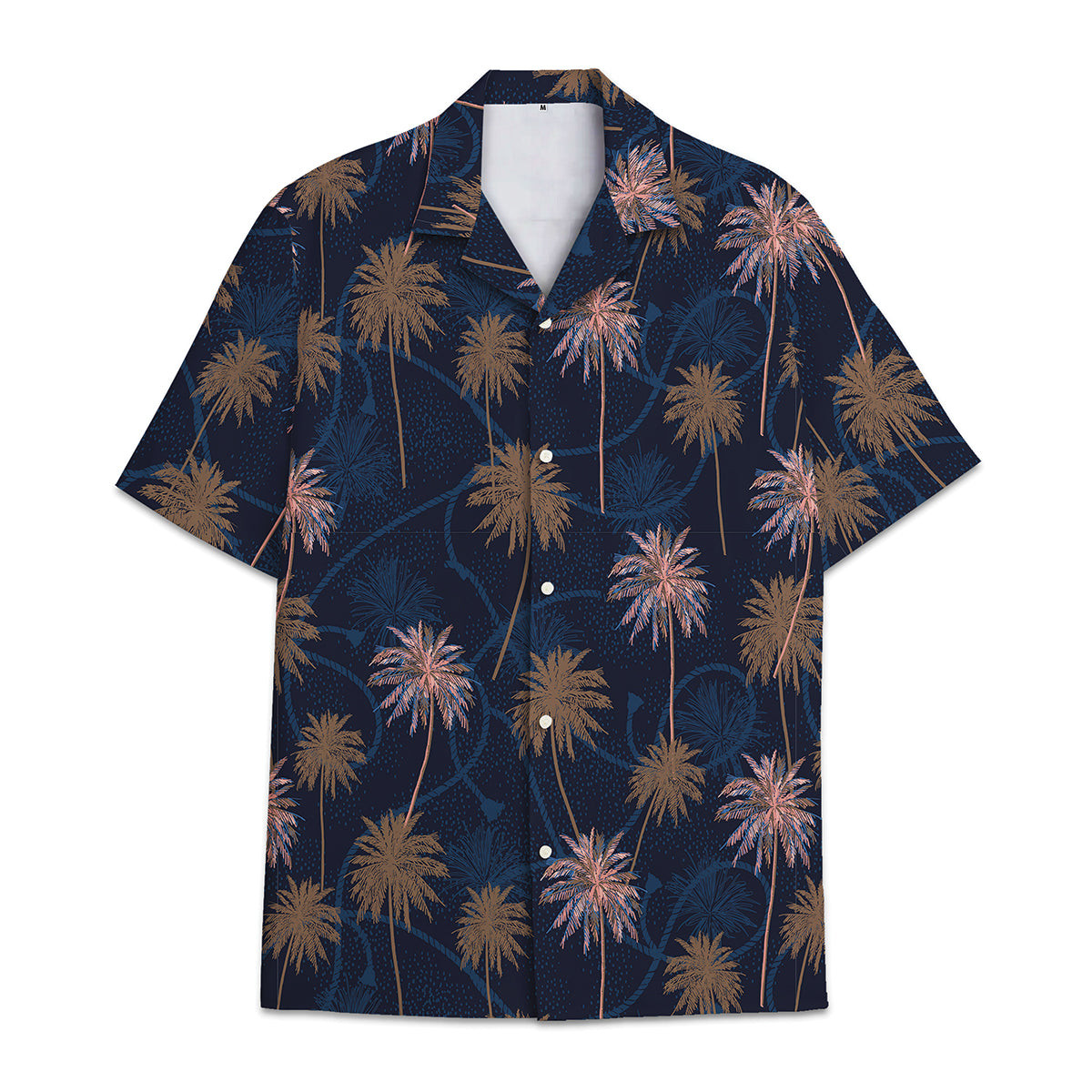 Hawaiian Shirt Cocount Tree  Coconut Leaves Cocount Tree Pattern Combination Tropical Plant