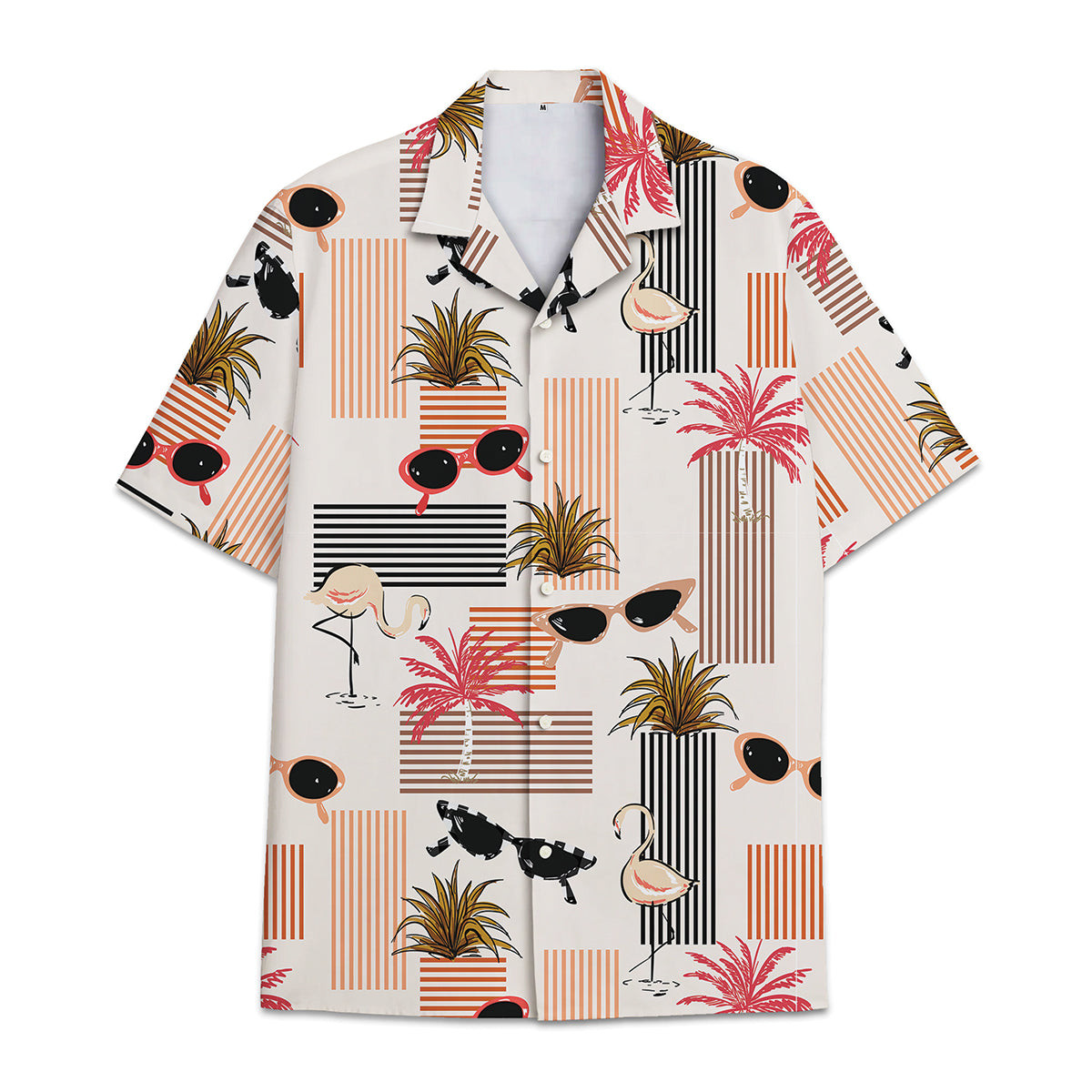 Hawaiian Shirt Cocount Tree  Coconut Leaves Cocount Tree Pattern Combination Tropical Plant