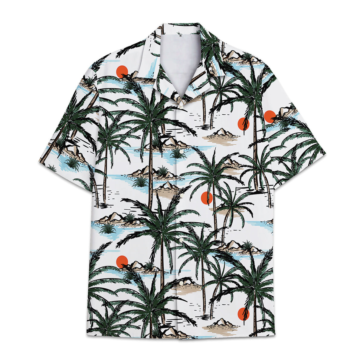 Hawaiian Shirt Cocount Tree Coconut Leaves Pattern Combination Tropical Plant