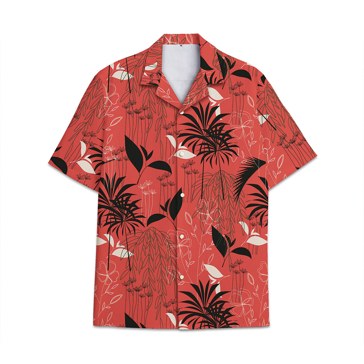 Hawaiian Shirt Cocount Tree Coconut Leaves Pattern Combination Tropical Plant