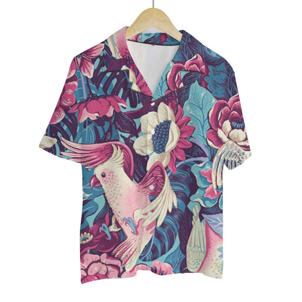 Hawaiian Shirt Colorful Animals Chicken Hawaiian Shirt For Men