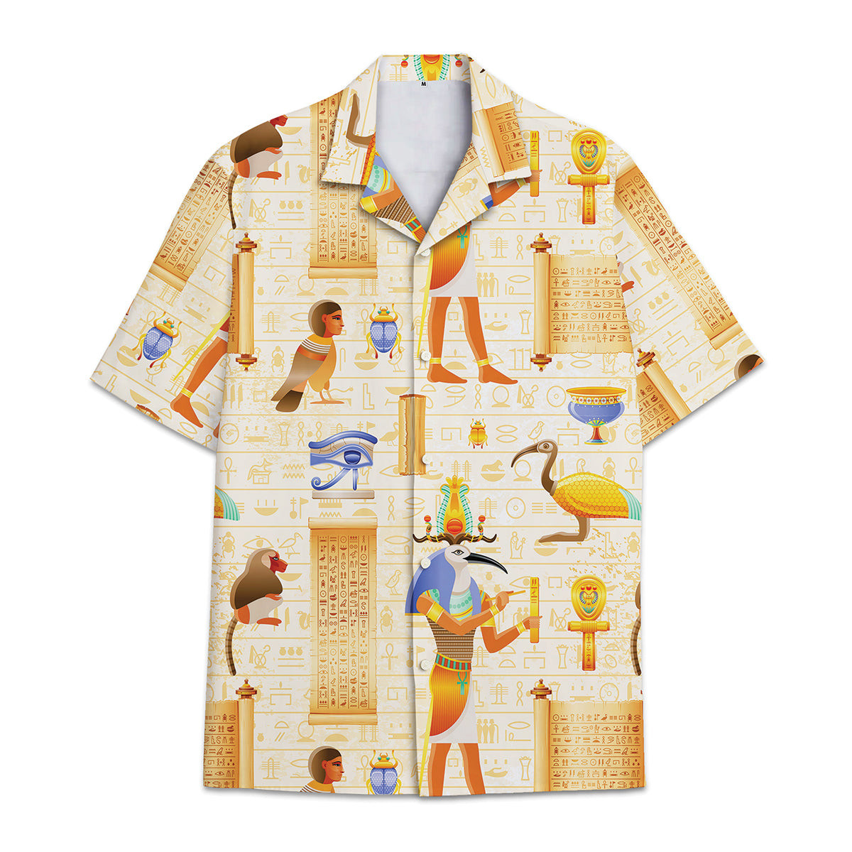 Hawaiian Shirt Egyptian Patterns All Over Print Colorful Short Sleeve Summer Beach Casual Shirt For Men And Women