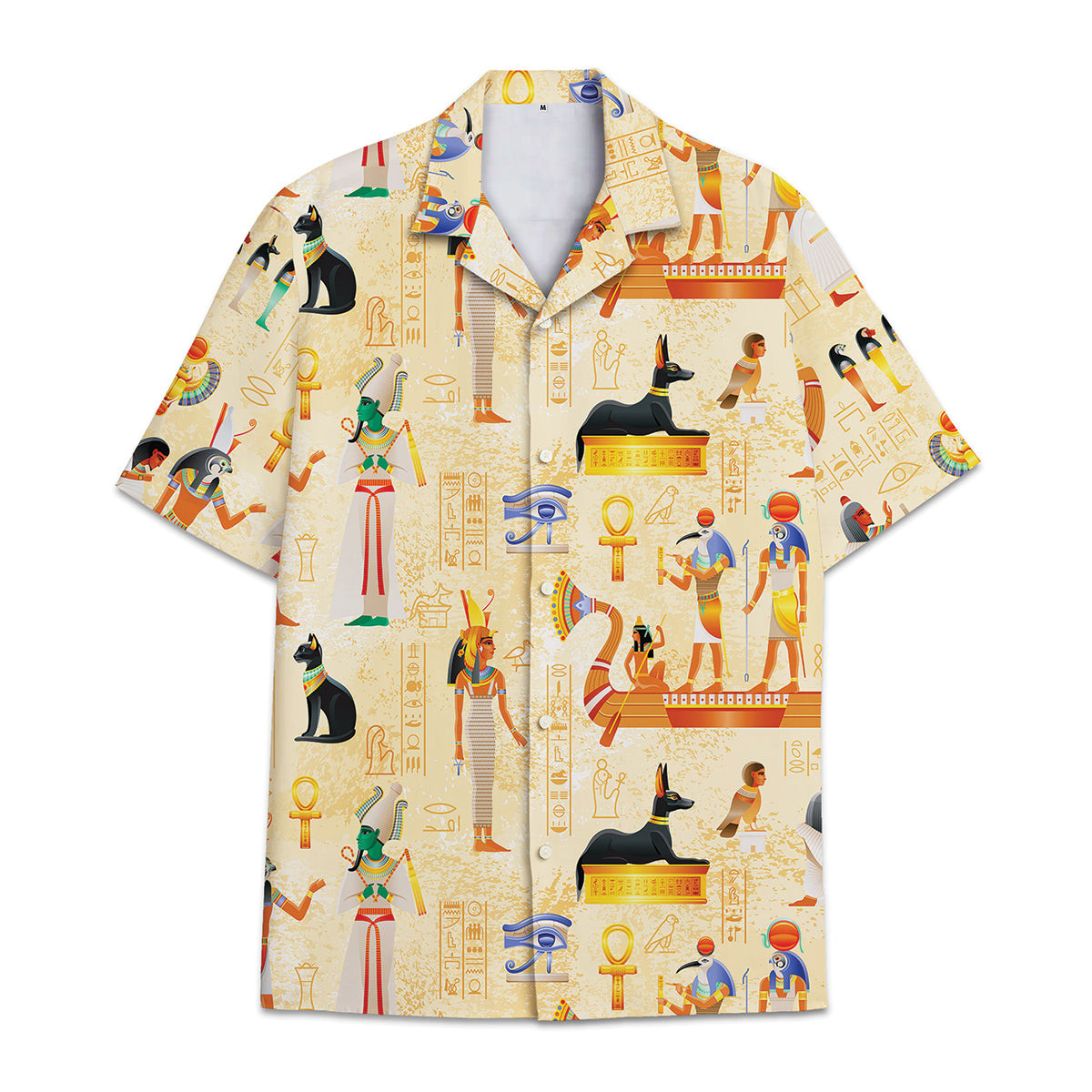 Hawaiian Shirt Egyptian Patterns All Over Print Colorful Short Sleeve Summer Beach Casual Shirt For Men And Women