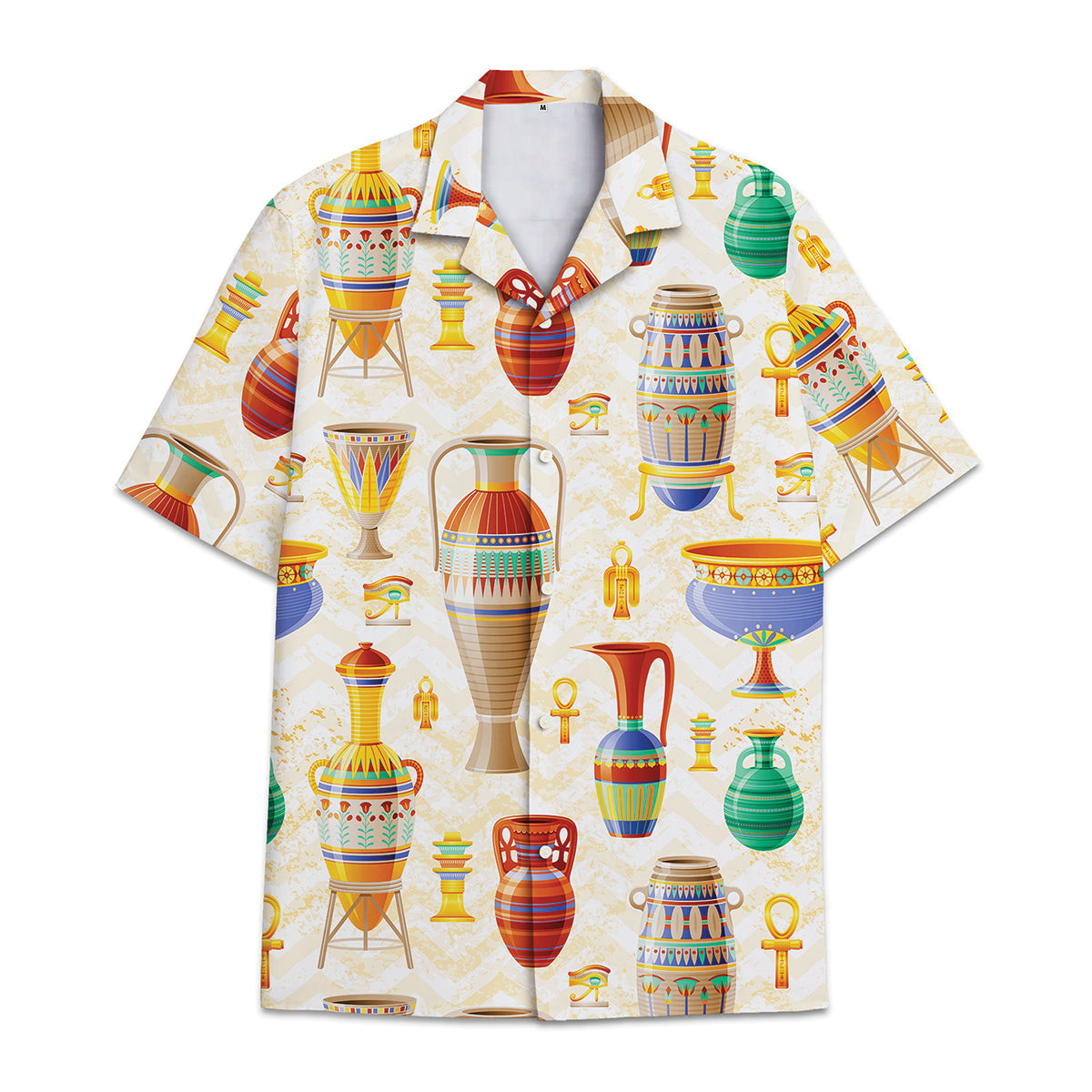 Hawaiian Shirt Egyptian Patterns All Over Print Colorful Short Sleeve Summer Beach Casual Shirt For Men And Women