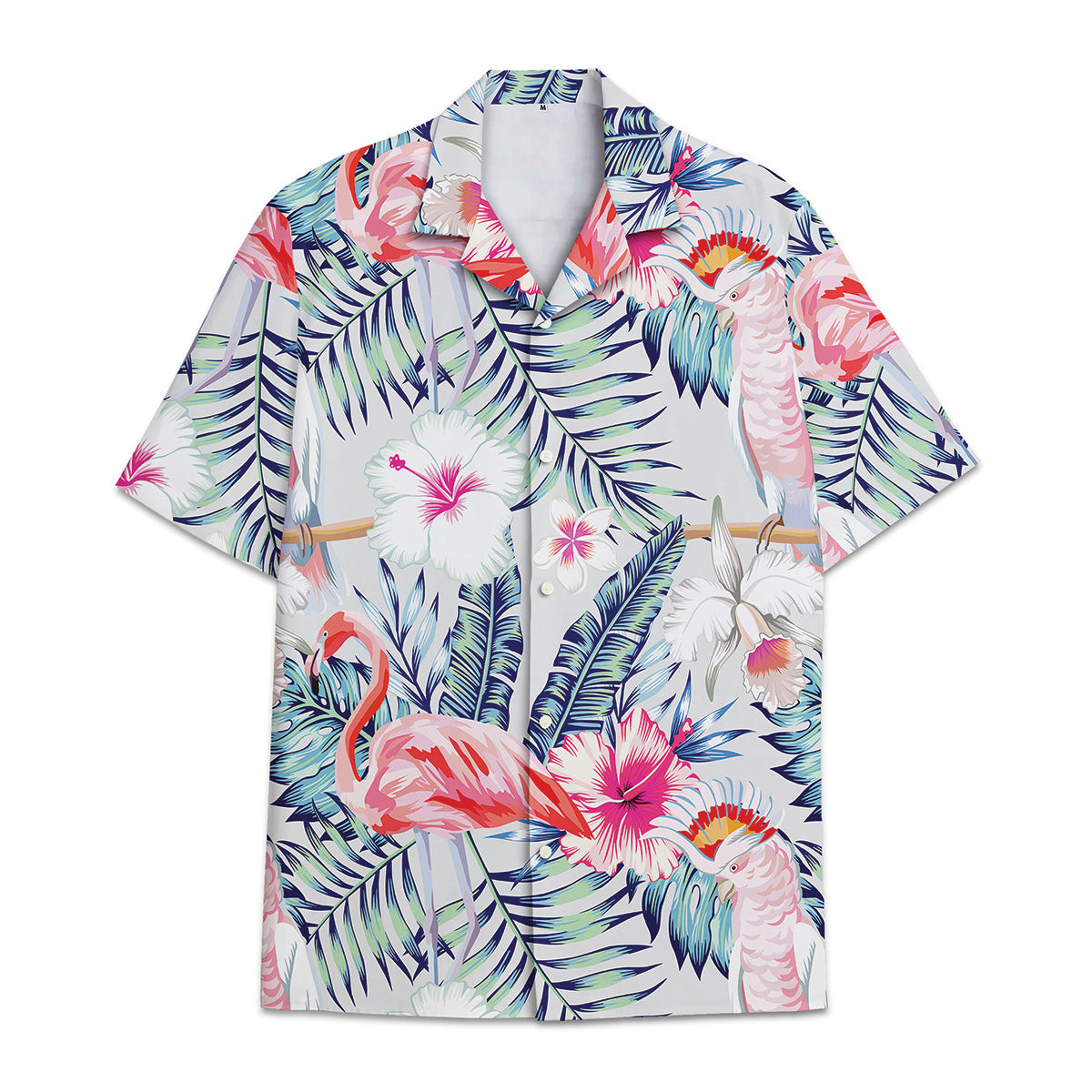 Hawaiian Shirt Flamingo Hawaiian Shirt Tropical Flower And Leaf Tropical Combined With Flamingo