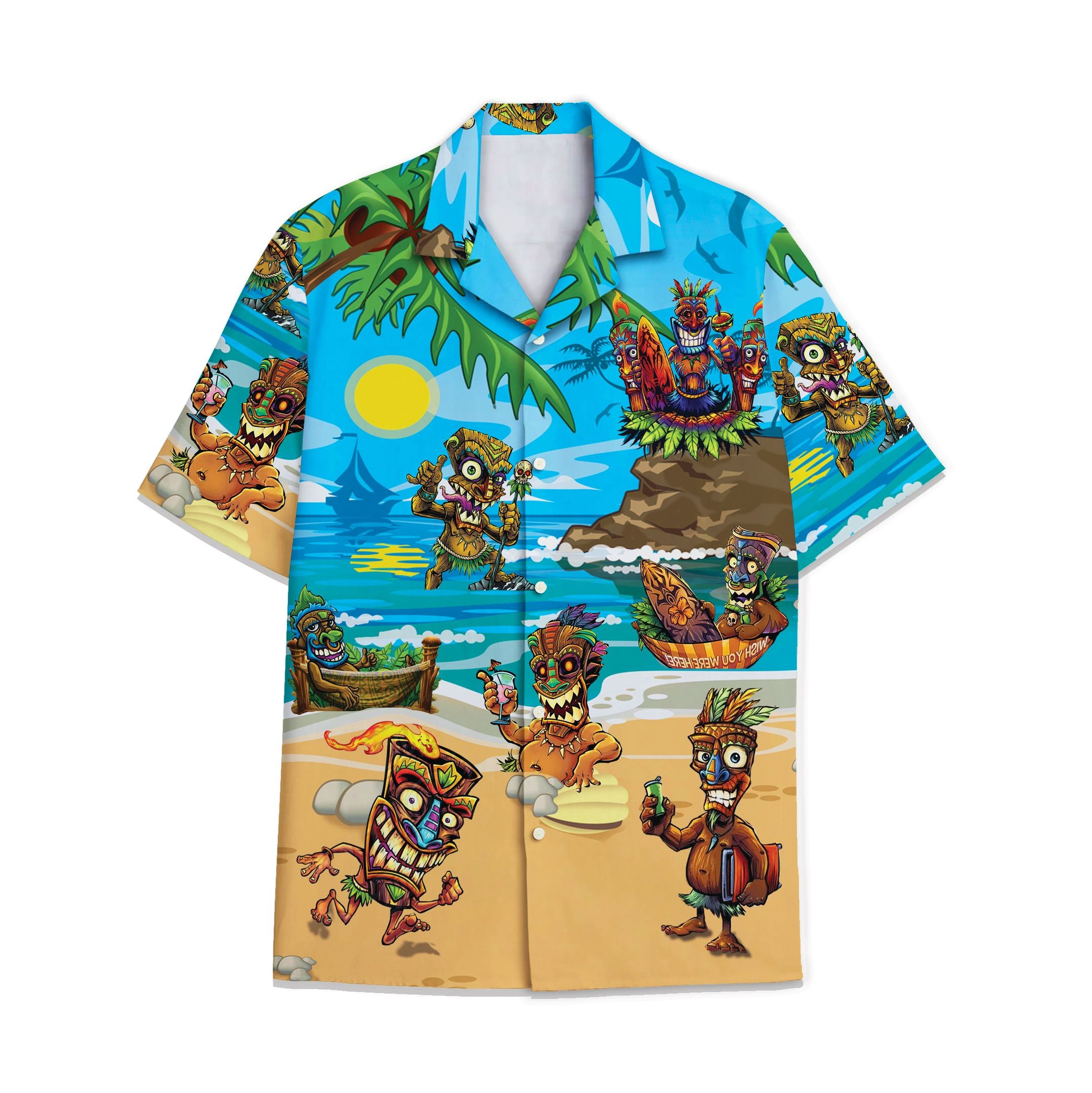 Hawaiian Shirt Hawaiian Tiki Hawaiian Shirt For Men