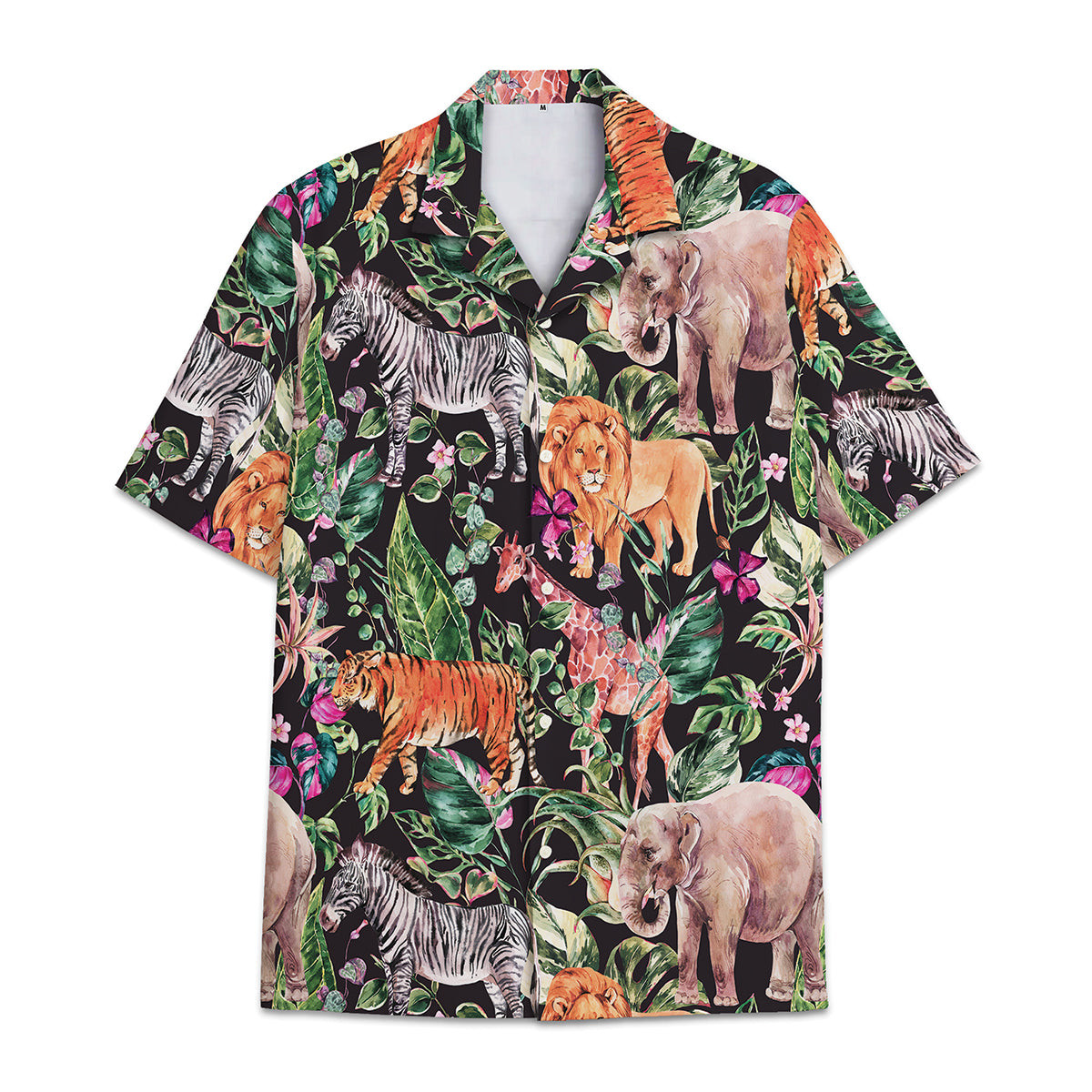 Hawaiian Shirt Lion - Aloha Tropical Flower And Leaf Tropical Combined With Animal